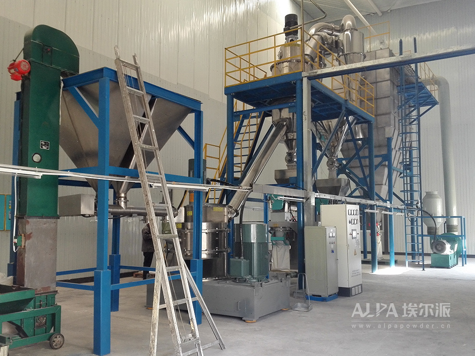 北京某公司豌豆分离蛋白空气分级机粉碎机生产线